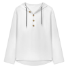 Custom Men's Long Sleeve Button hooded sweatshirt