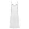 Custom Women's Satin Slip Dress Cowl Neck Spaghetti Strap High Slit Maxi Dress