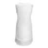 Custom Women's Sleeveless Round Neck Pocketed Ruffle Hem Dress