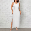 Custom Women's Sleeveless Maxi Dress Round Neck Bodycon Side Slit Dress
