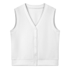 Custom Women V‑Neck Button Sleeveless Vest