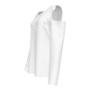 All Over Print Women's Round Collar Half Zipper Long Sleeve Ribbed T-shirt