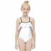 Custom Girl's Ruffle One Piece Adjustable Strap Swimsuit
