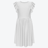 Custom Girls' Round Neck Ruffle Dress