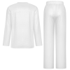 Custom Men's Long Sleeve Round Neck Pajamas Sets