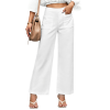 Custom Women High Waist Pocket Wide Leg Casual Pants