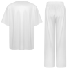 Custom Women Crew Neck Short Sleeve 2 Piece Pajama Set