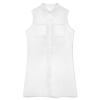Custom Women's Sleeveless button up shirt skirt