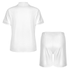 All Over Print Men's Short Sleeve Polo Shirt and Elastic Waist Shorts Set