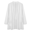 Custom Women Long Pocket Open Front Casual Cardigan