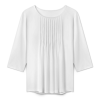 Women's 3/4 Sleeve Pleated Tunic Top