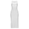 Custom Women's Sleeveless Maxi Dress Round Neck Bodycon Side Slit Dress
