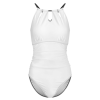 Women's High Neck One-Piece Swimsuit with Keyhole Cutout