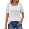 Custom Womne's Ruffle Short-Sleeved T-Shirt