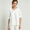 Women's Half Placket Collar Short Sleeve Blouse Tops