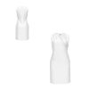 All Over Print Women's V-neck Sleeveless Pleated Pocket Dress