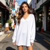 Custom Women's V-neck long-sleeved shirt