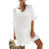 Customizable Women's Ruffled V Neck Swimsuit Cover-Up