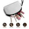 Curved makeup bag
