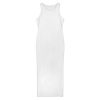 Custom Women's Sleeveless Maxi Dress Round Neck Bodycon Side Slit Dress