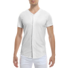 Custom Men's Baseball Jersey Short Sleeve Button Up Casual Sport Shirt