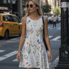 Custom Women's Round Neck Sleeveless Casual Dress