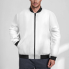Custom Men's Full Zip Bomber Jacket Long Sleeve Casual Coat