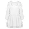 Custom Women's Square Neckline Ruffled Mini Dress