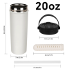 Custom 20oz Tea Tumbler with Carry Handle
