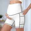 Custom Maternity Yoga Shorts with Side Pocket