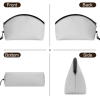 Curved makeup bag