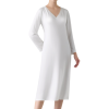 Custom Women's V Neck Midi Dress Long Sleeve Loose Fit Dress