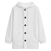 Custom Women's Midi Length Hooded plush jacket