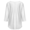 Women's 3/4 Sleeve Pleated Tunic Top