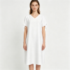 Custom Women's V-Neck Tie Sleeve Casual Bodycon T-Shirt Dress