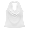 Custom Women's Halter Neck Deep V Neck Sleeveless Top