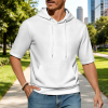 Custom Men's Short Sleeve Casual Hoodie
