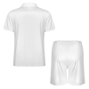 Custom Men's Zip Short Sleeve Polo Shirt & Shorts Outfit Sets