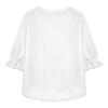Custom Women's Fringed Sleeve Ruched Ruffle Top