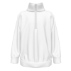 Children's long sleeved half zipper double pocket top